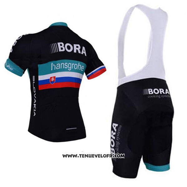 2017 Maillot Ciclismo Bora Hansgrohe Noir Manches Courtes et Cuissard